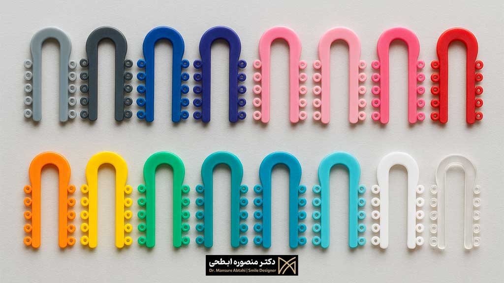 عکس رنگ کش های ارتودنسی